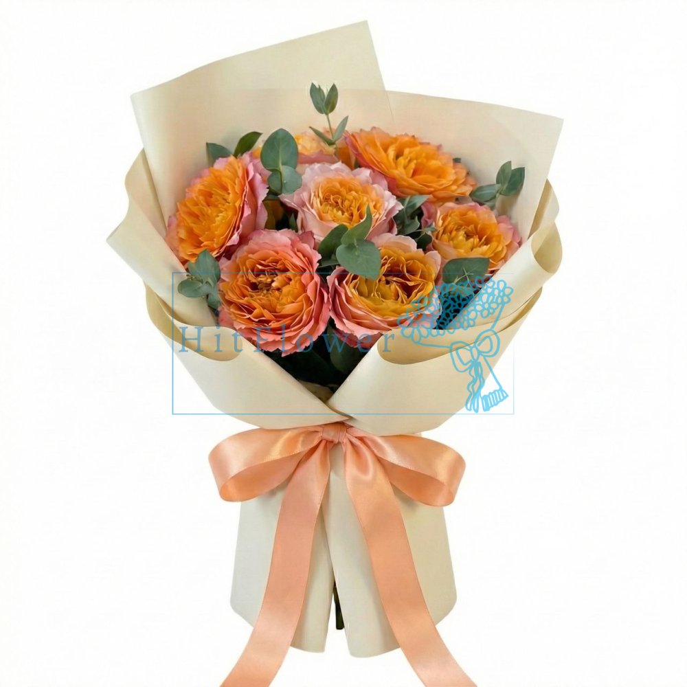 Букет роз Рассветное Очарование